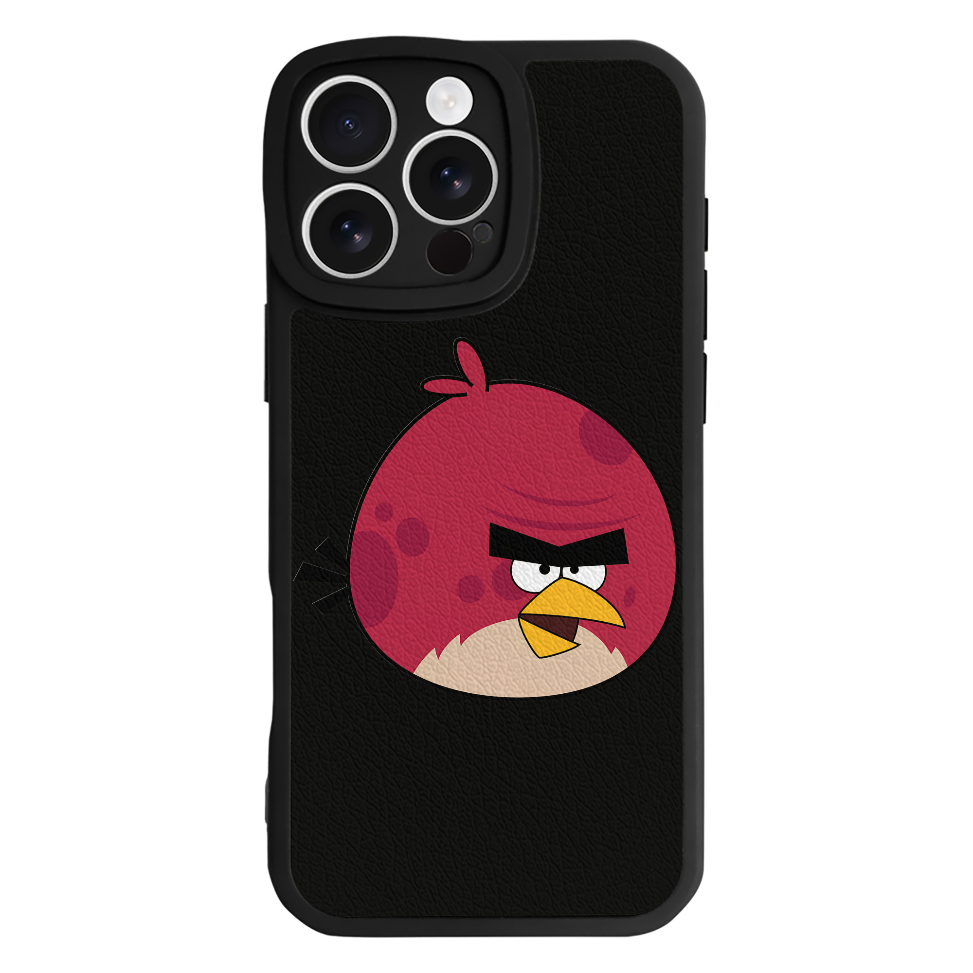 （画像用） Angry Birds アングリーバード 【iPhone 16シリーズ対応】シリコンスマホケース（レザー調） 材質：シリコン